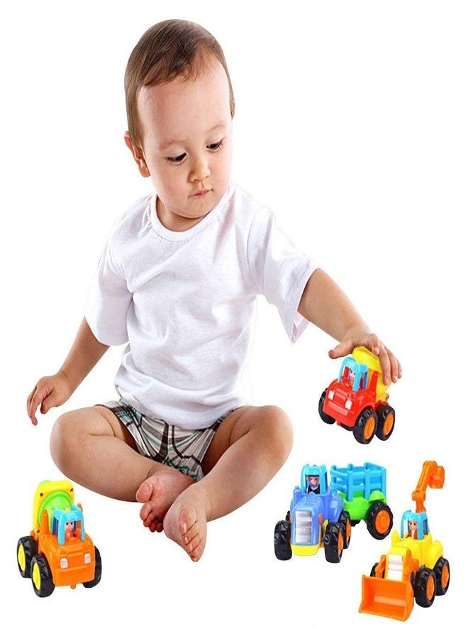 Quasar Unbreakable Engineering Auto Car Farm Tractor Truck Toys for Girls Boys Children Toddlers Friction Power Vehicles Made in Safe Non-Toxic Development for Kids - Image 4
